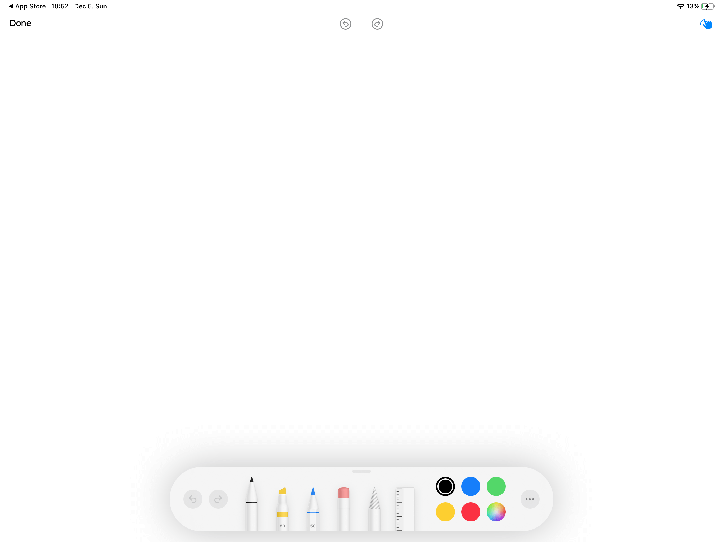 Sketch tools and colors