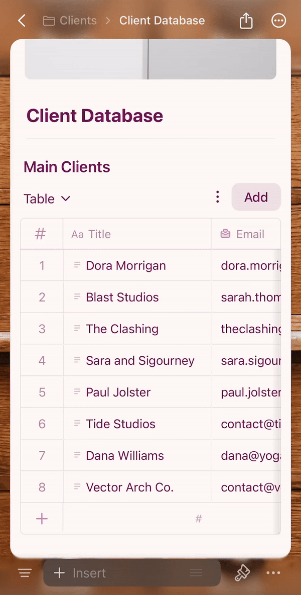 Sorting collection entries