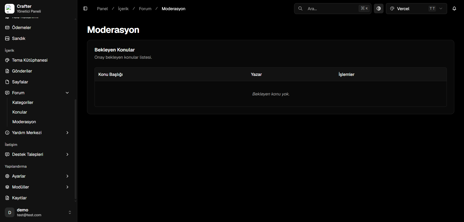 App Crafter Net Tr Tr Dashboard Content Forum Moderation