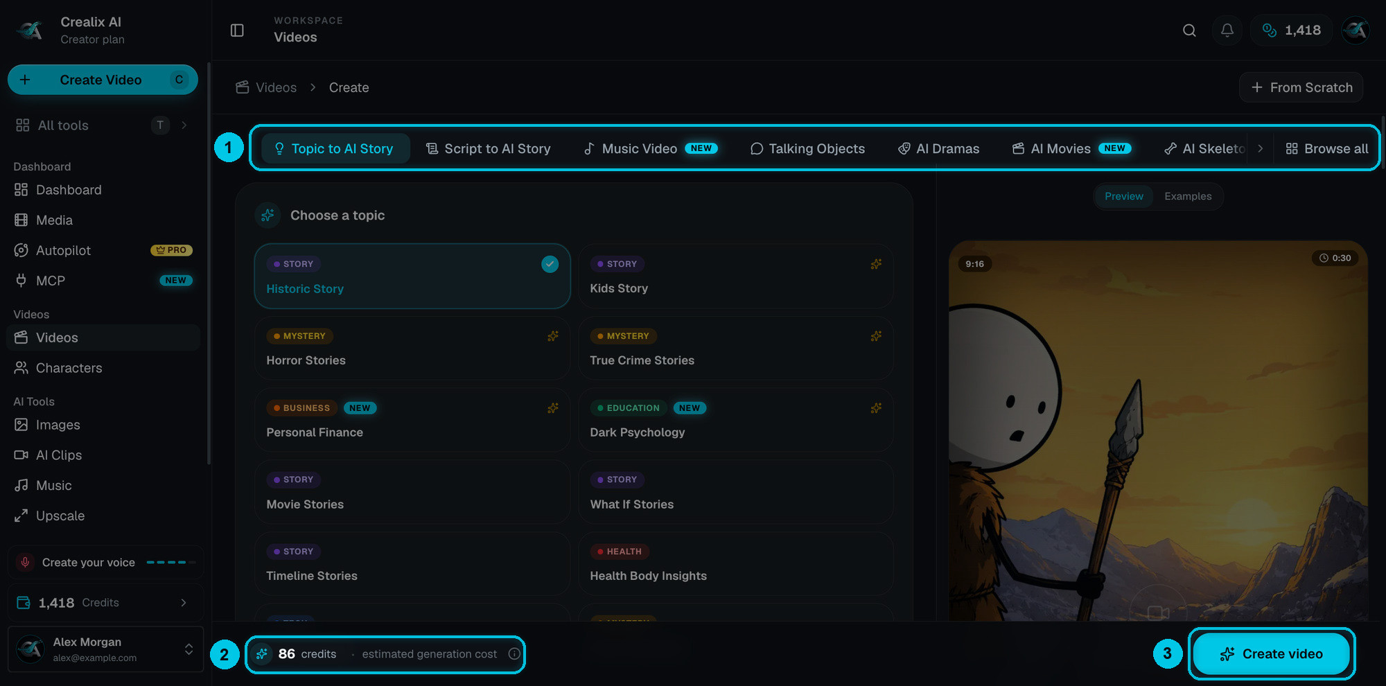 The video creator with a tab for every format
