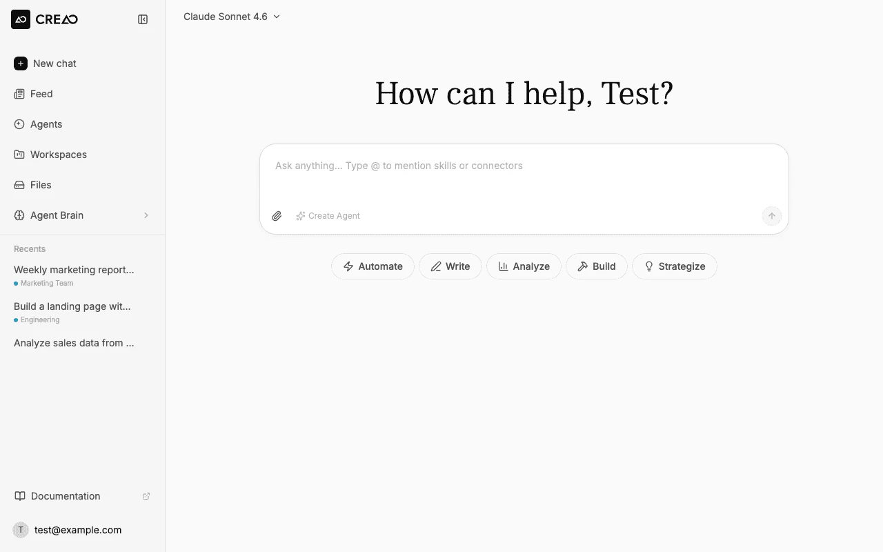 Voice recording UI showing waveform bars, a 0:00 timer, cancel (X) and confirm (checkmark) buttons