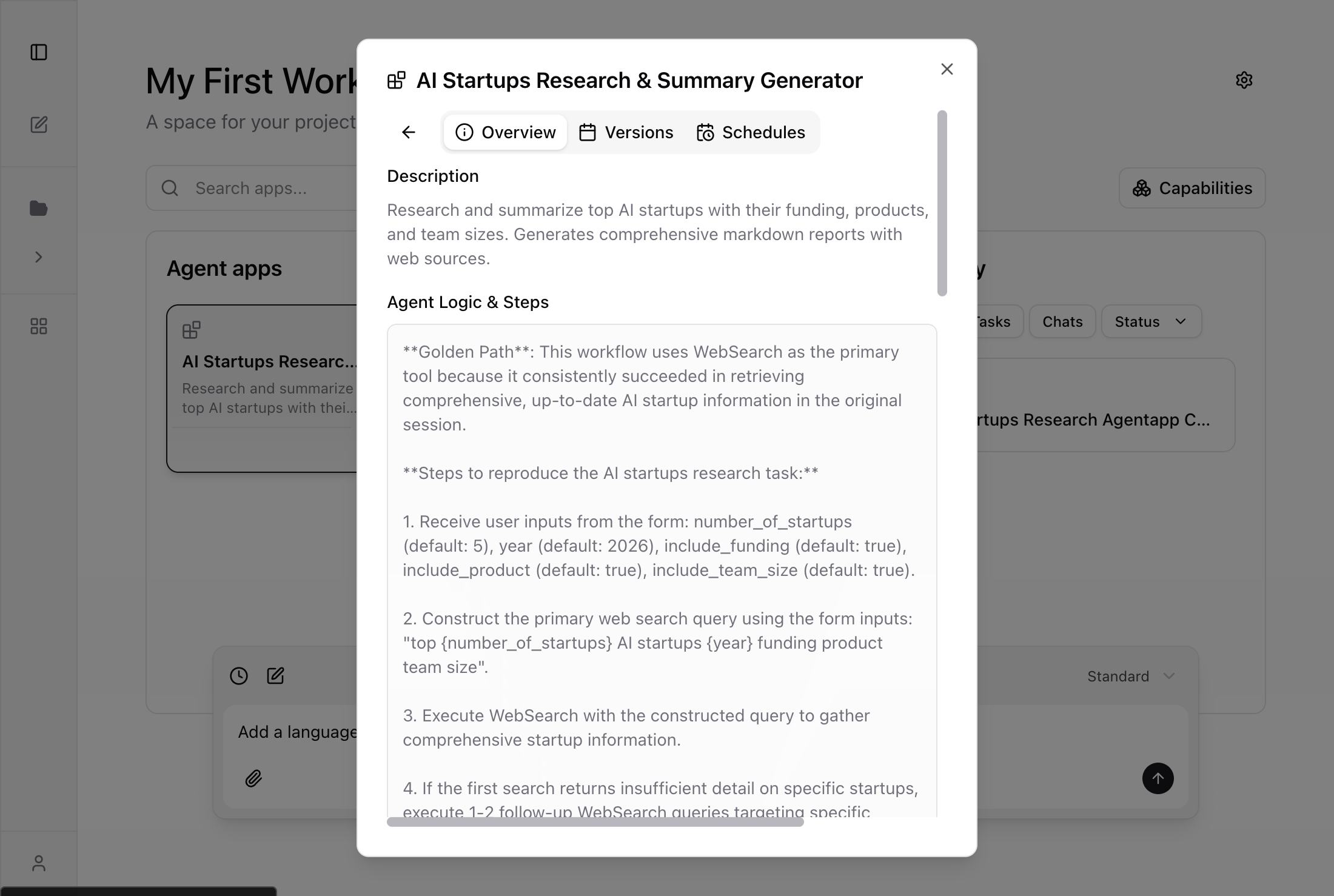 Agent App Settings Overview