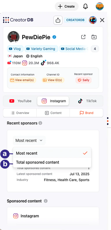 CreatorDB Chrome Extension Group 45