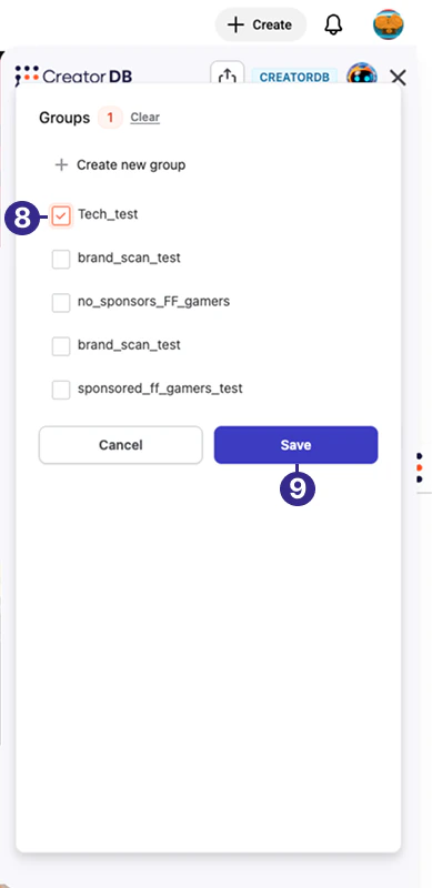 CreatorDB Chrome Extension Group 65
