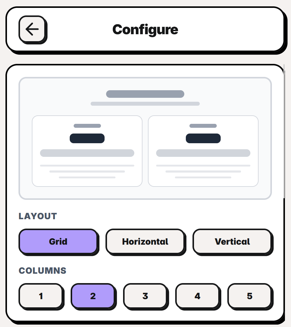Configuring the checkout button