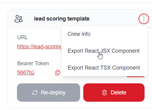 Exportar Componente React