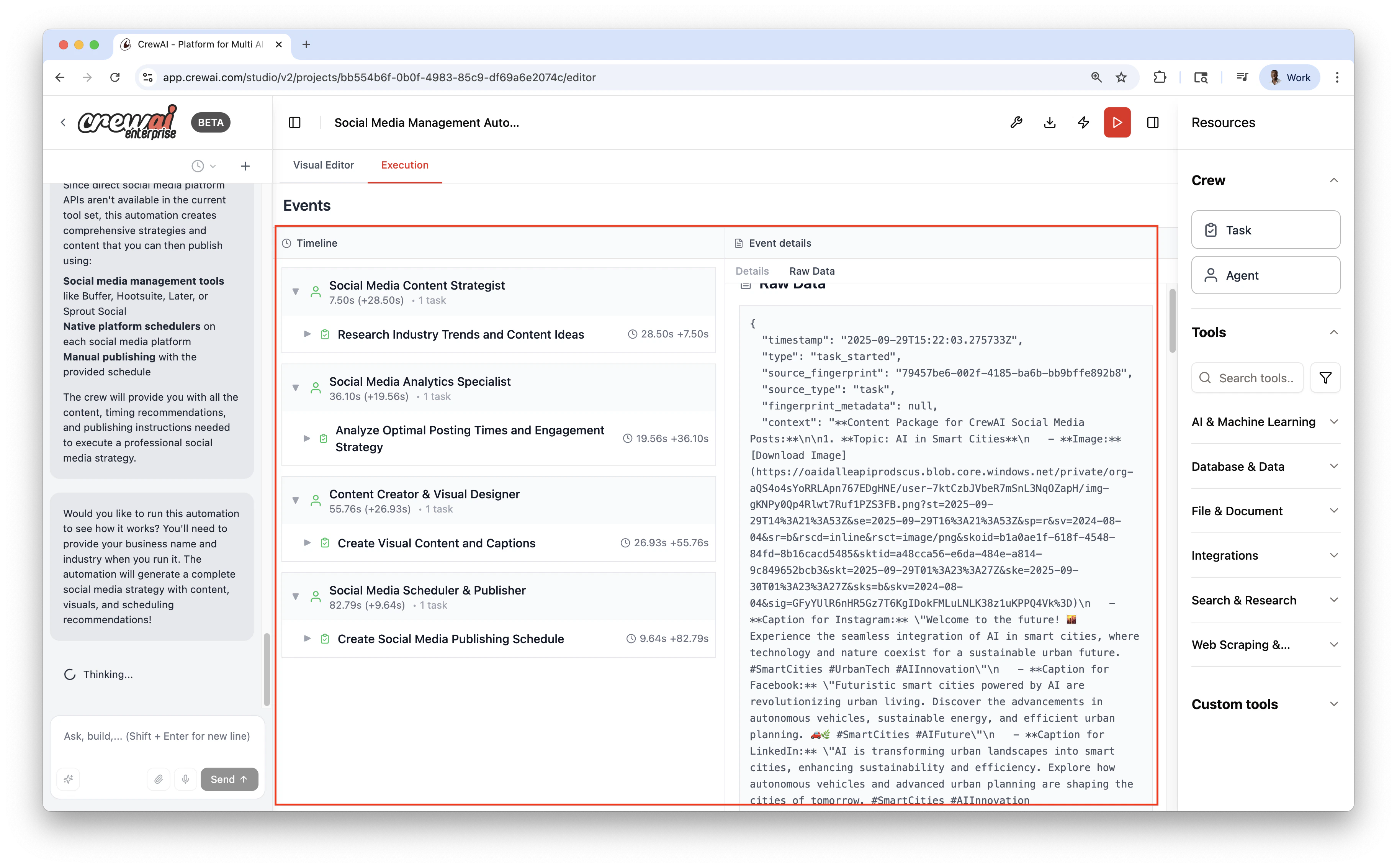 Execution View