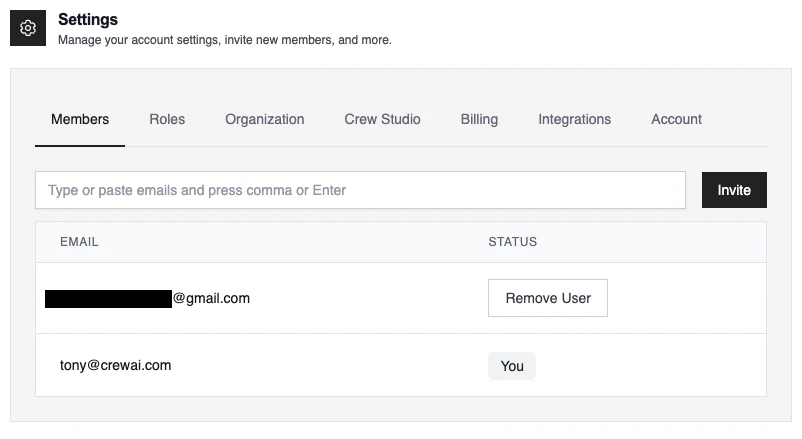 Membro Aceitou Convite
