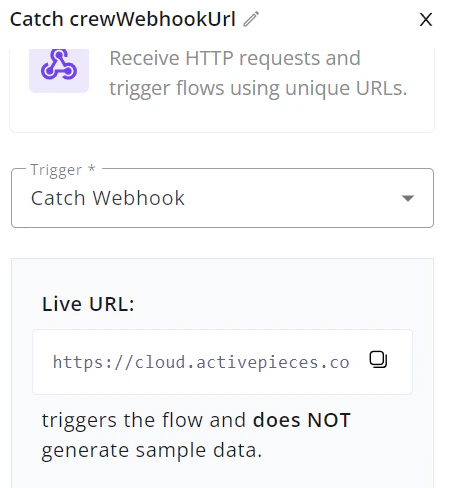 Webhook ActivePieces
