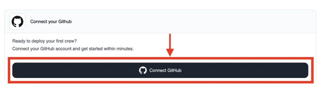 Connect GitHub Button
