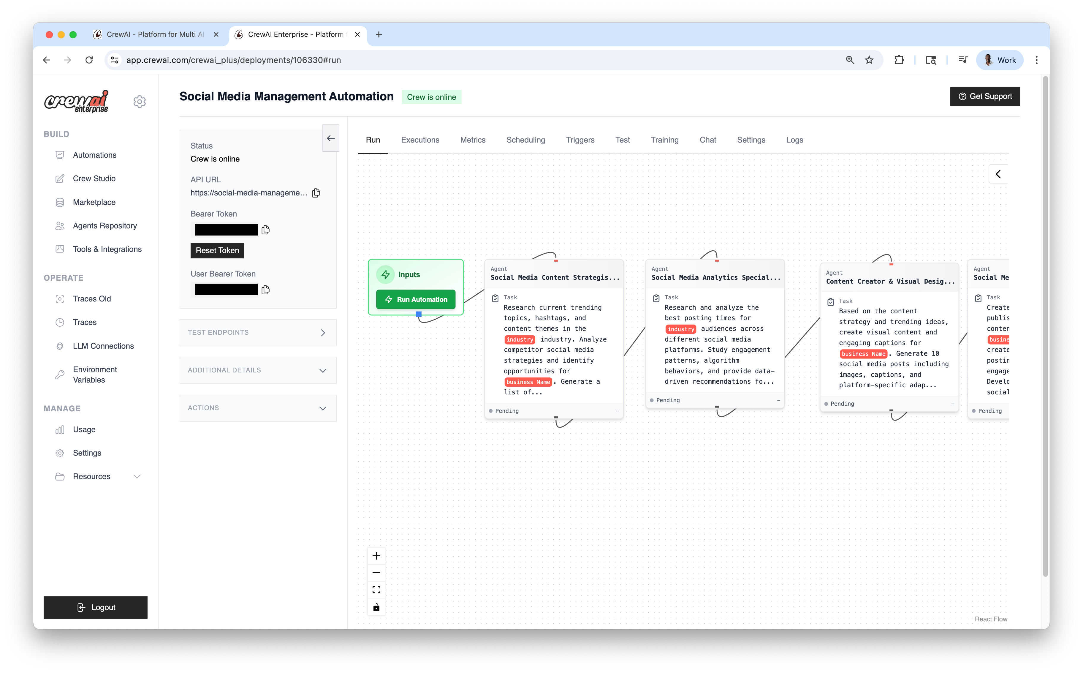 Published Automation