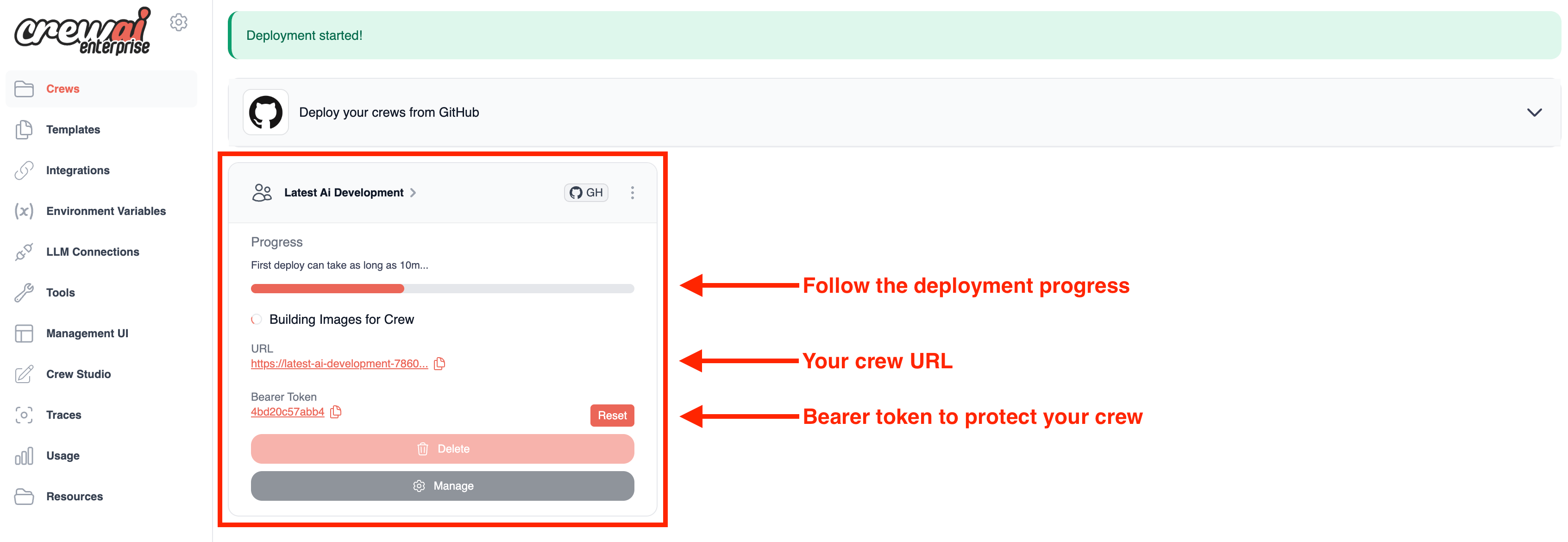 Deploy Progress