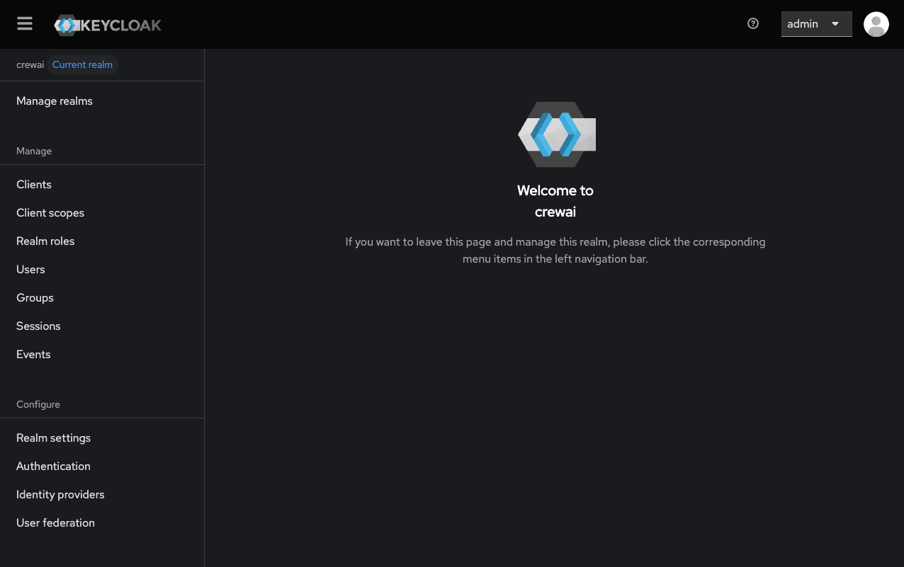 Keycloak Admin Console