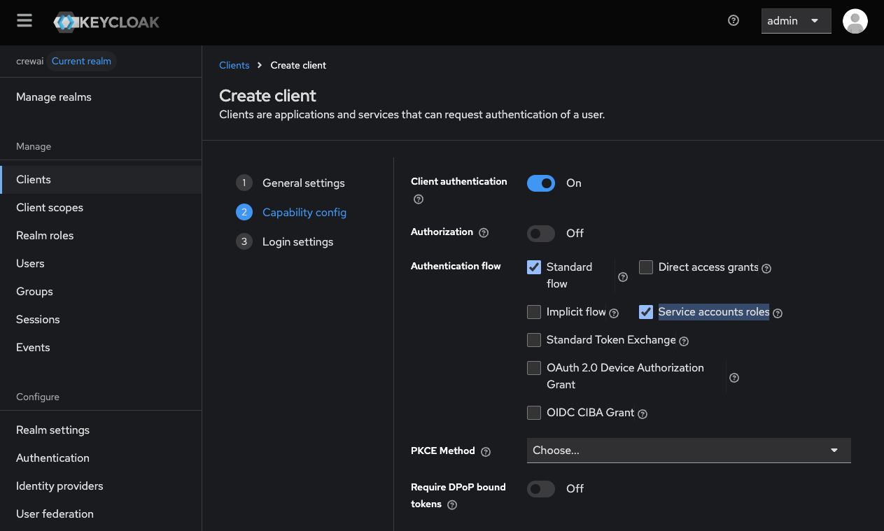 Keycloak Client Creation Step 2