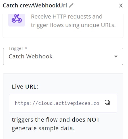 ActivePieces Webhook