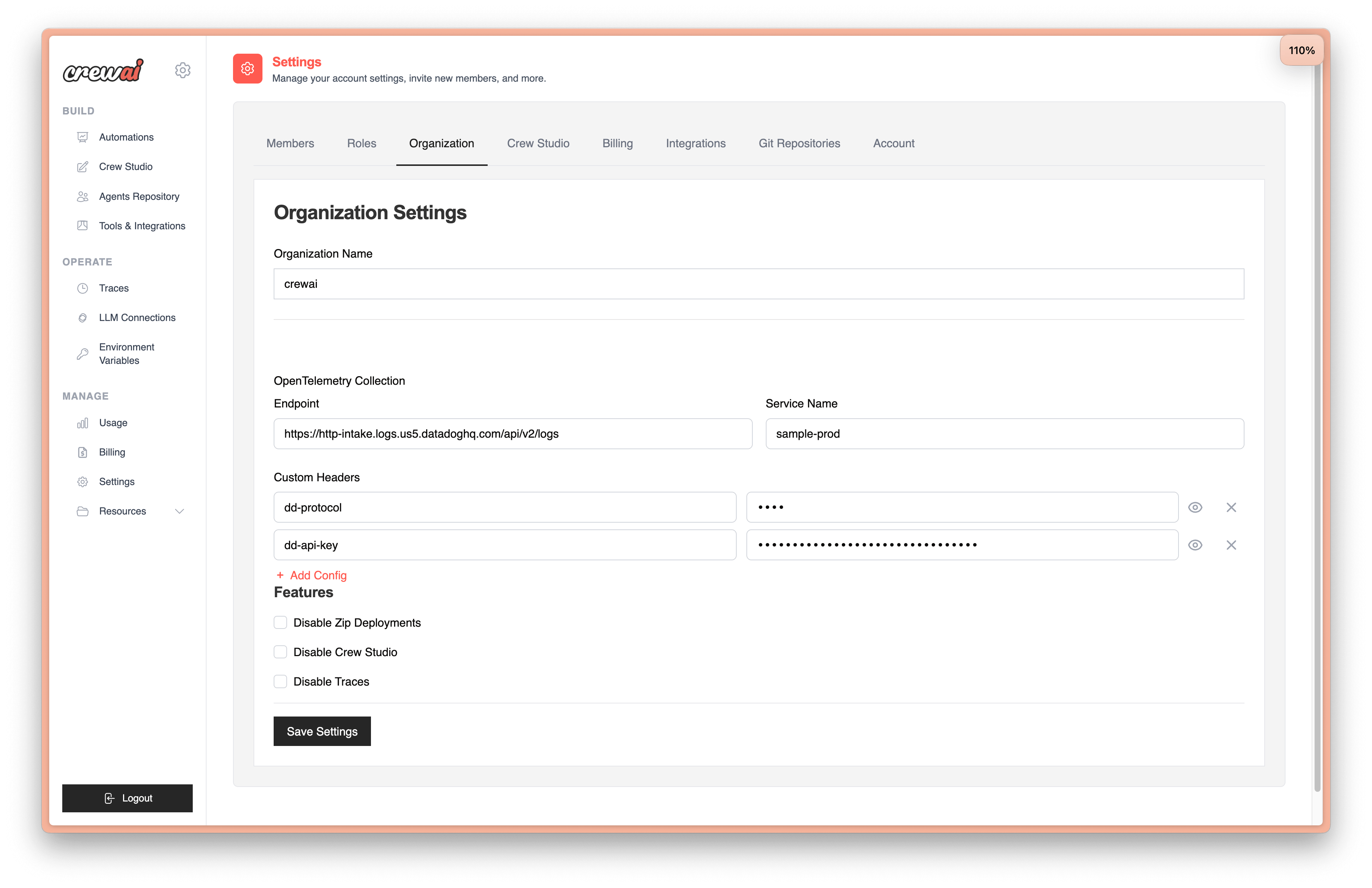 Capture Telemetry Logs
