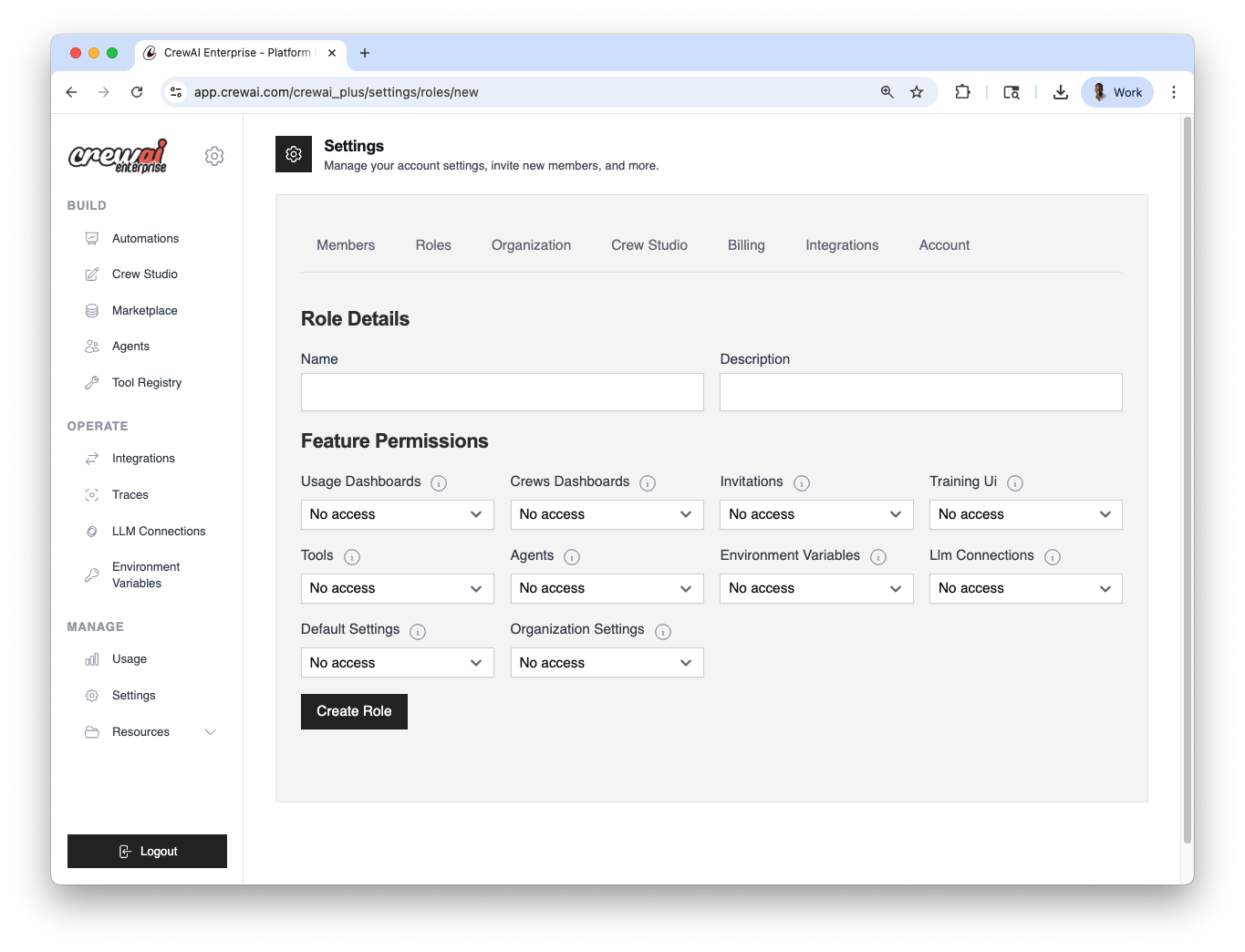 RBAC overview in CrewAI AMP