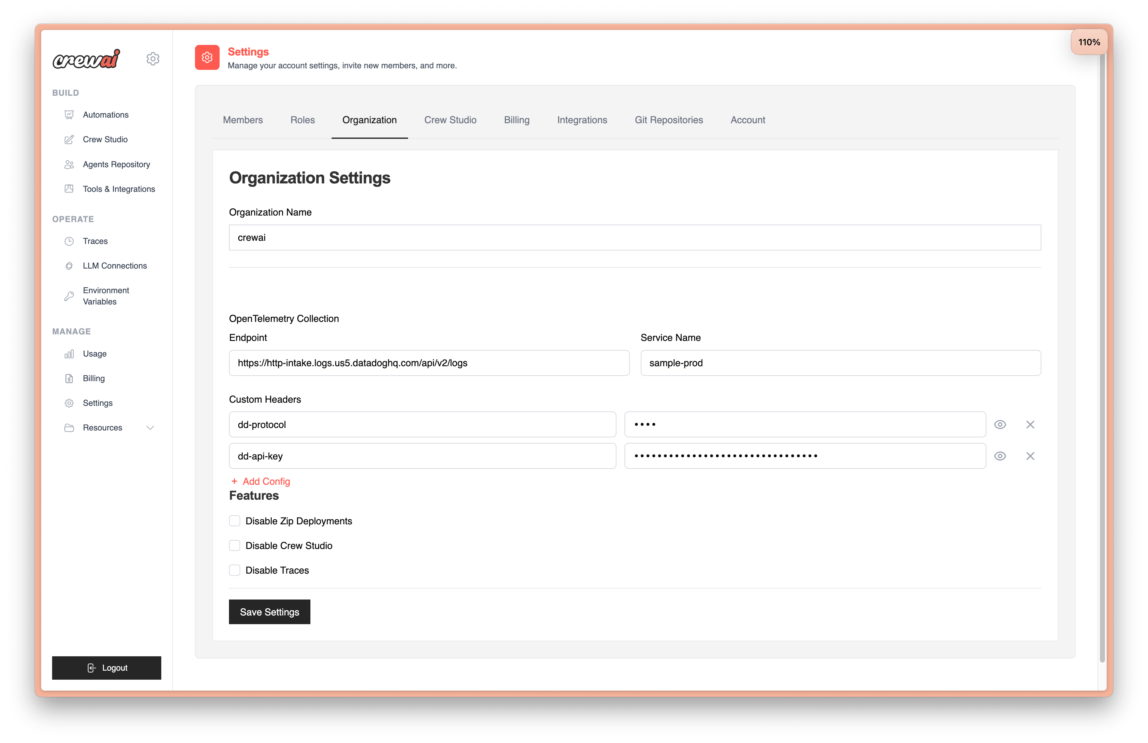 Capture Telemetry Logs
