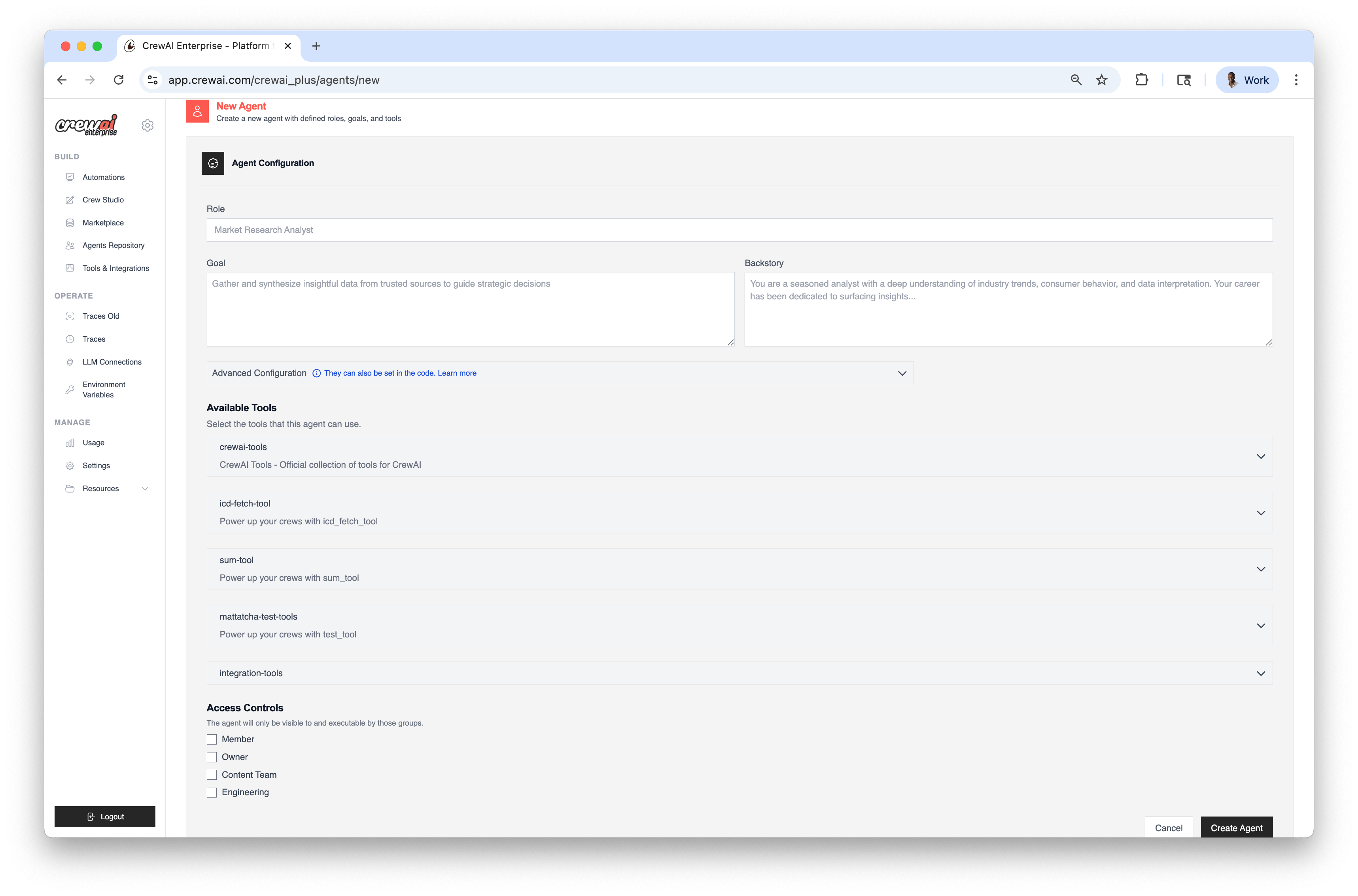 Agent Repositories