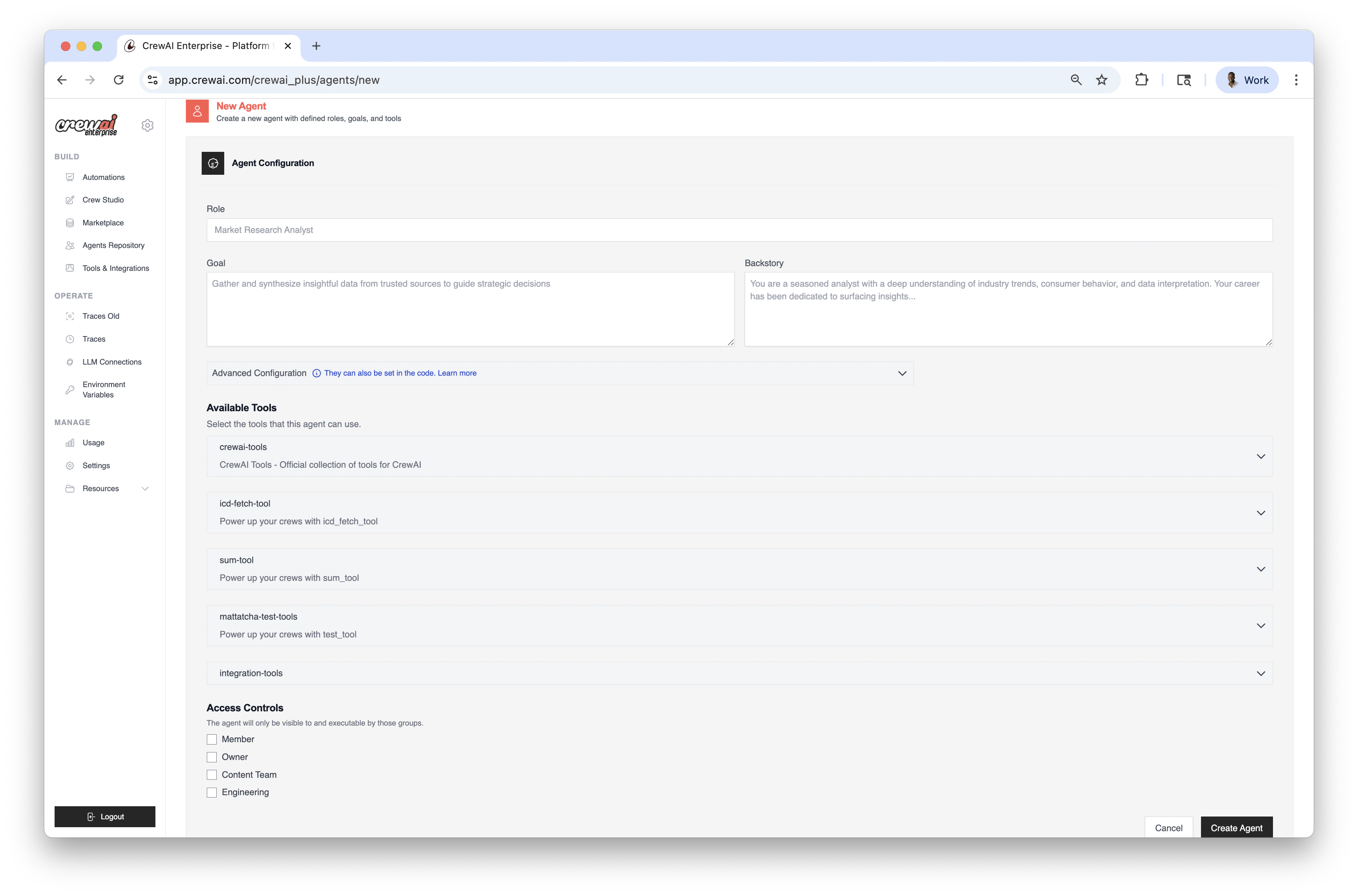Agent Repositories
