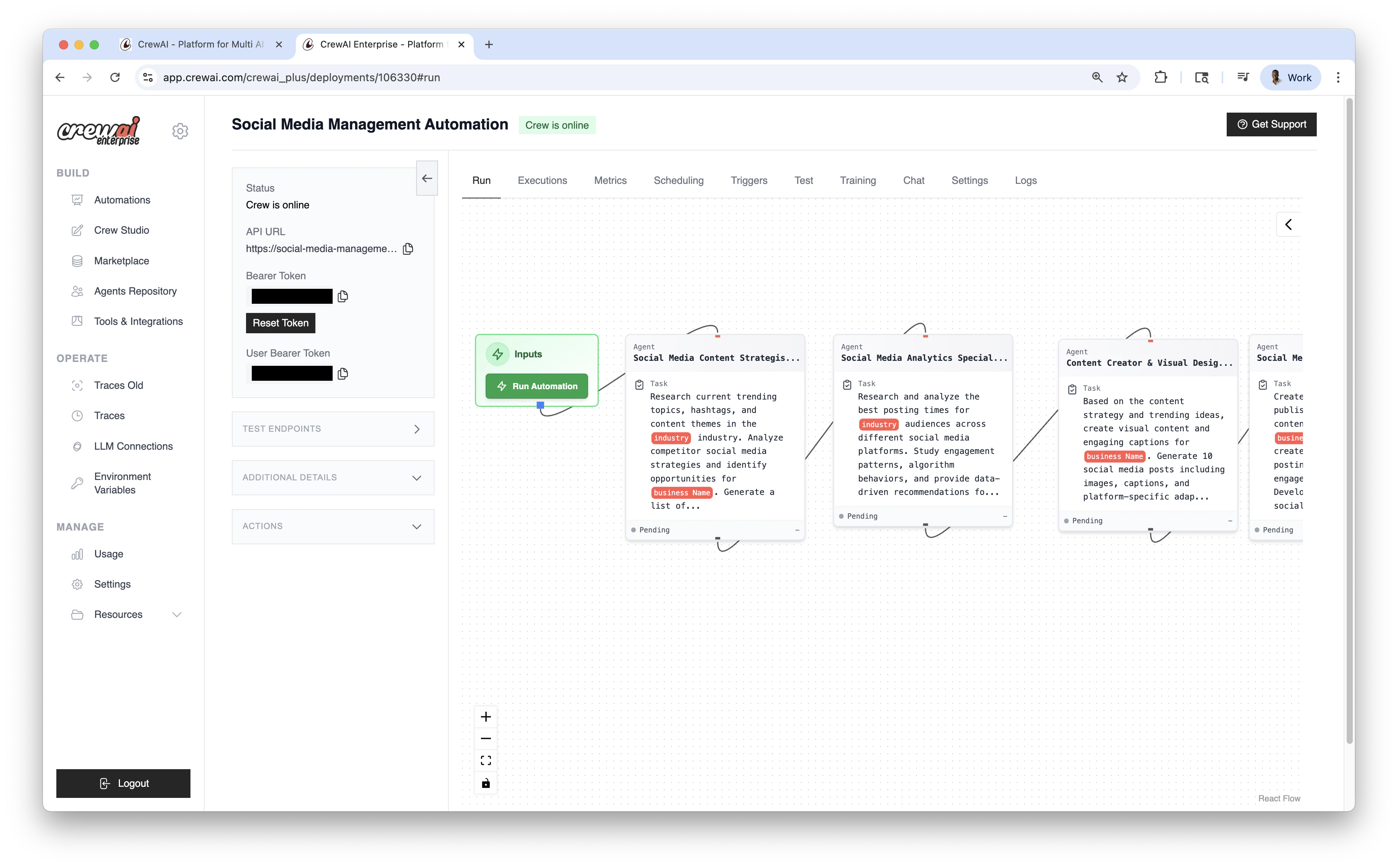 Published Automation