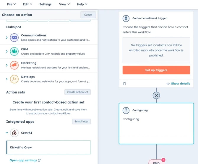 سير عمل HubSpot 1