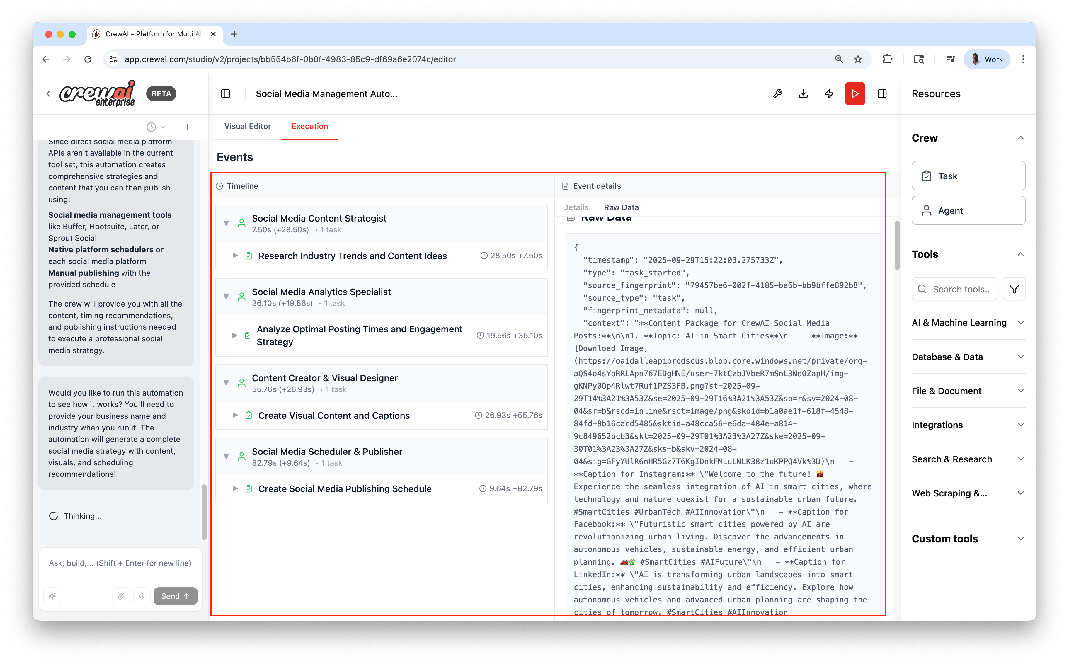 Execution View