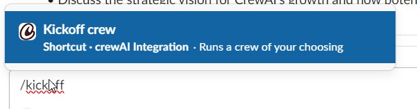 Kickoff crew