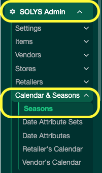 Creating a season screenshot 1
