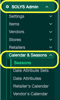 Creating a season screenshot 1