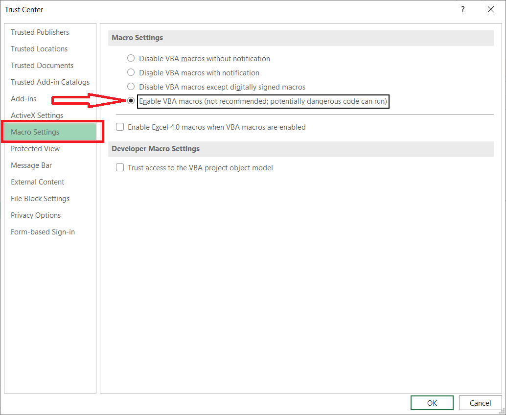 How to enable macros screenshot 6