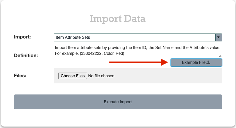 Importing item attributes screenshot 3