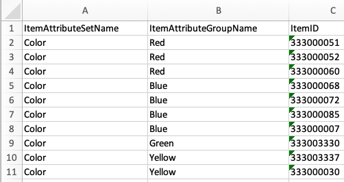 Importing item attributes screenshot 4