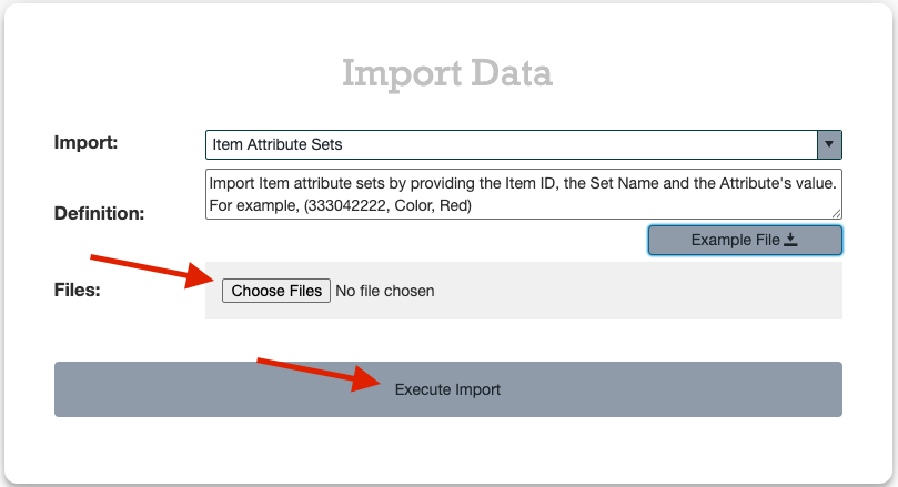 Importing item attributes screenshot 5
