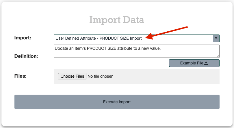 Importing user defined attributes screenshot 2