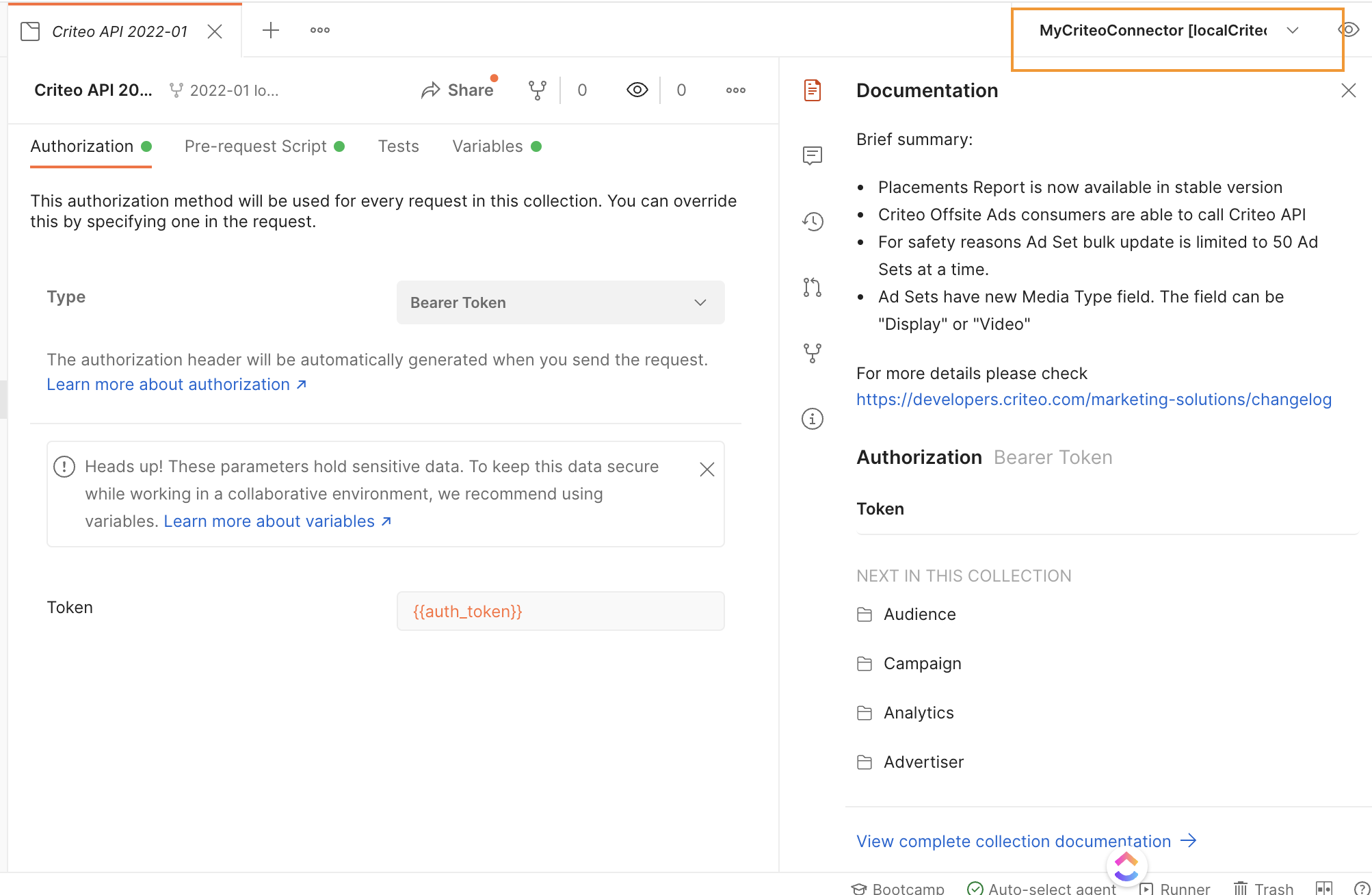 Use Postman with the Criteo Marketing Solutions API - Criteo Docs