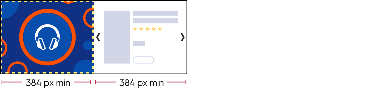 Placement width = `768px`
The width of the background image equals the safe zone width (384 px).