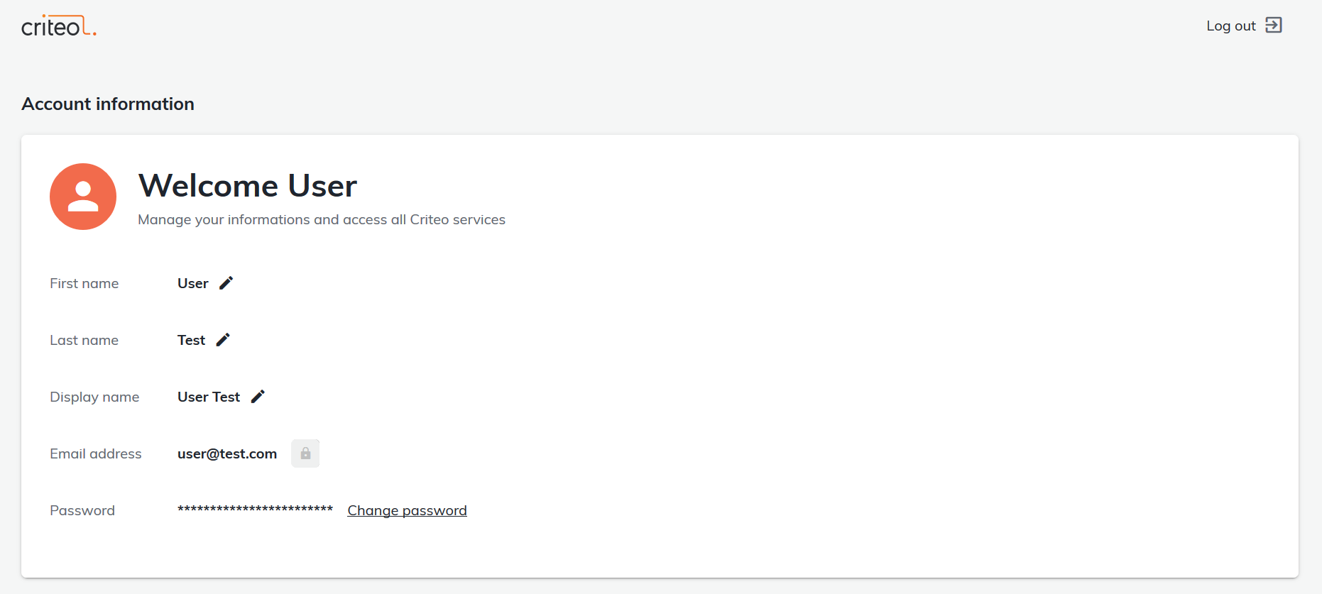 Managing My Developer Account - Criteo Docs