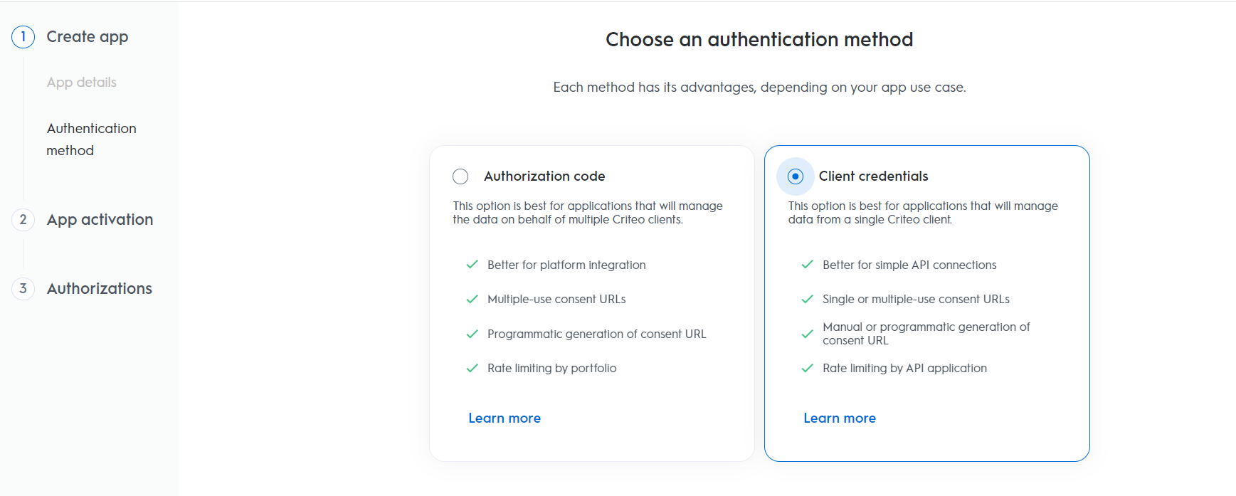 Client Credentials Setup - Criteo Docs