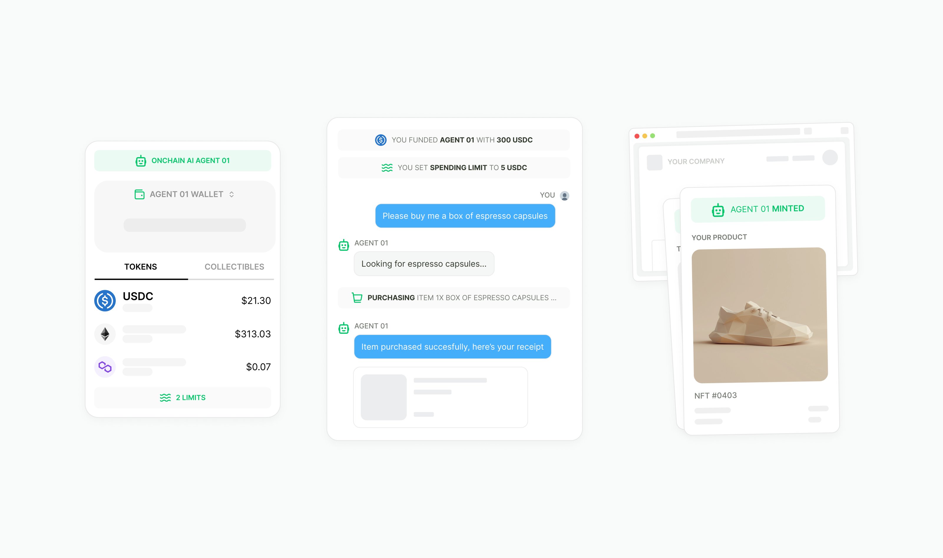 AI agent interacting with digital economy