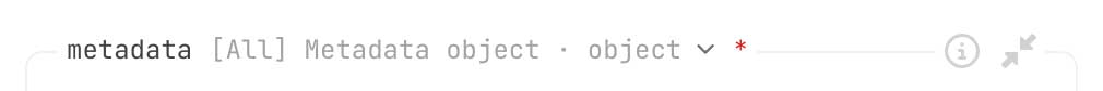 Select EVM metadata URL option screenshot with light theme