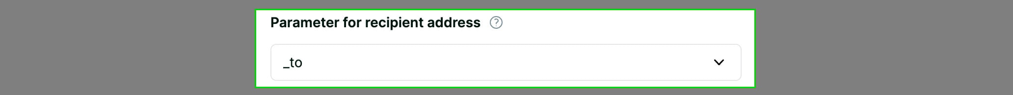 Contract mint function recipient address section screenshot