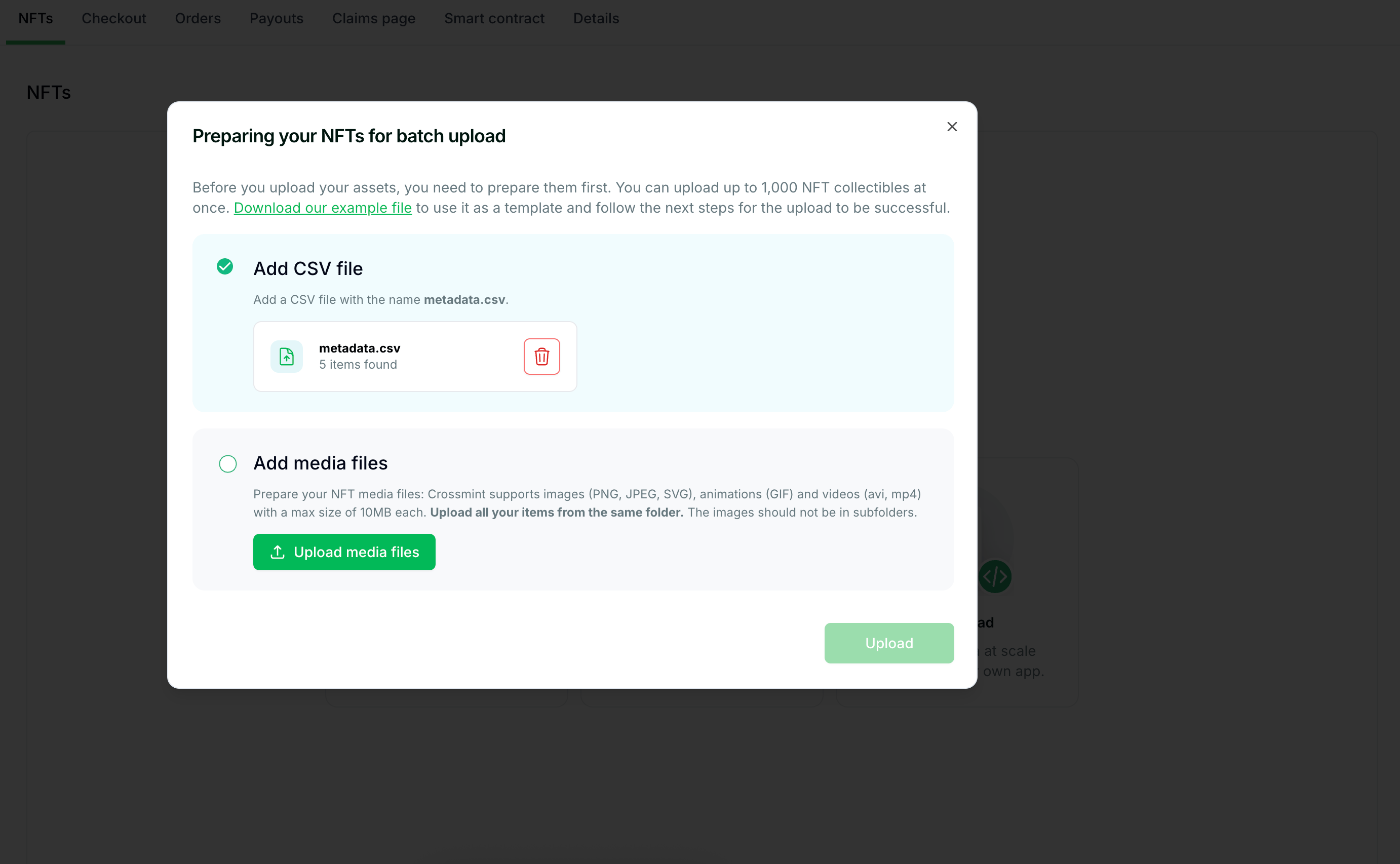 Batch Upload Interface