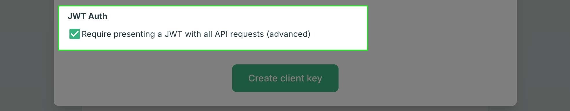 enable JWT Authentication in Crossmint developer console