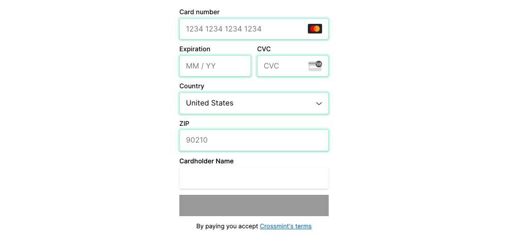 border screenshot example