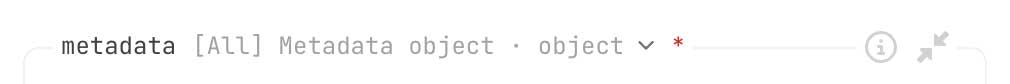 Select EVM metadata URL option screenshot with light theme