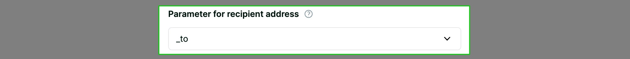 Contract mint function recipient address section screenshot