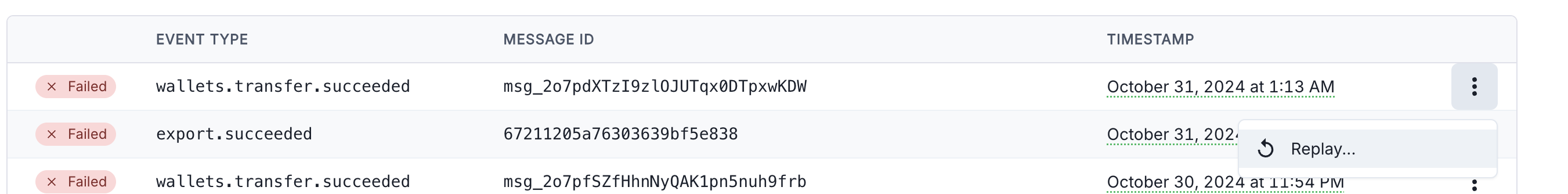 Resend a webhook