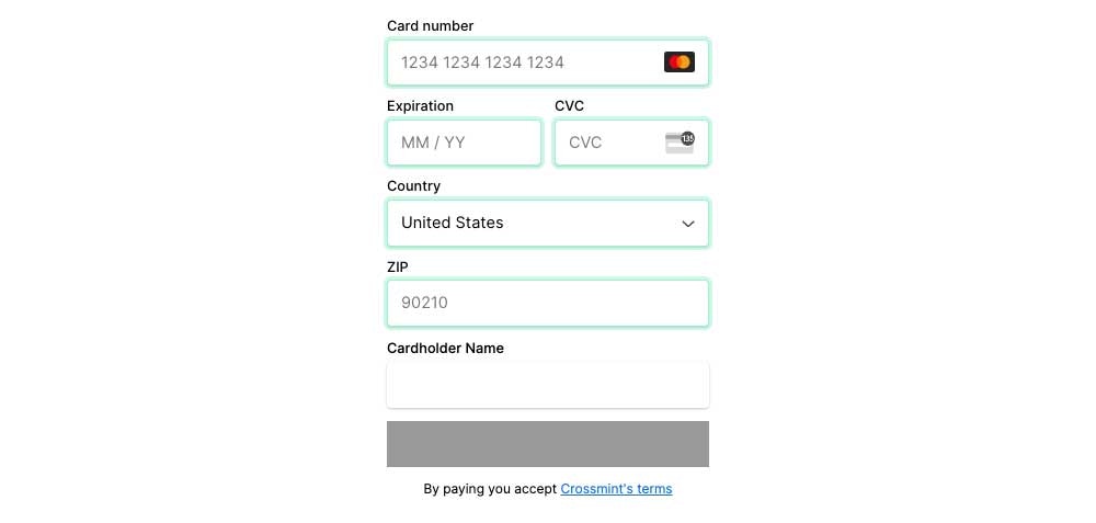 border screenshot example