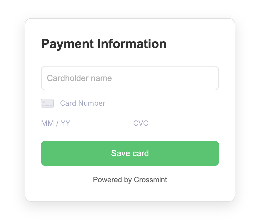 Payment checkout example